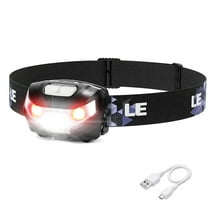 Lepro LED Headlamp Rechargeable L3200 High Lumen Super Bright LED Head Lamp with 5 Modes and White Red Light, Waterproof Forehead Flashlight for Outdoor Camping, Hiking, Hunting, Running, Survival
