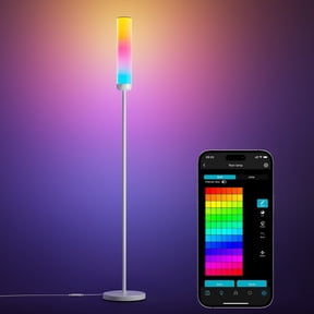 Lepro O1 AI Smart LED Corner Floor Lamp with AI Voice Control, RGB + Tunable White, 2300LM, WiFi & Bluetooth, Music Sync, Compatible with Alexa & Google Assistant, for Living Room, Bedroom, Office