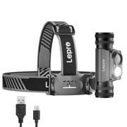 Lepro Professional-Grade Headlamp with 2200 mAh Rechargeable Battery , 1000 Lumens Ultra-Bright LED Headlight ,IP65 and 6 Lighting Modes Pro Level Flashlight for Camping, Running
