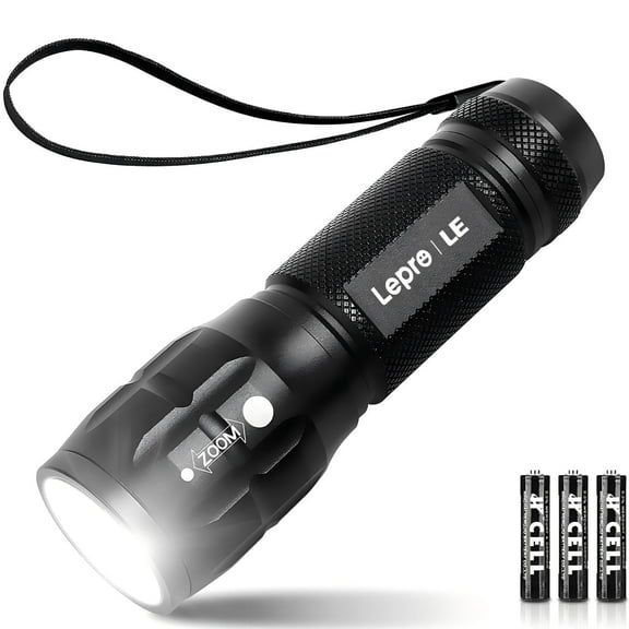 Lepro Tactical Flashlight with Batteries, LE1000 High Lumens,Suitable for Outdoor Hurricane Emergency