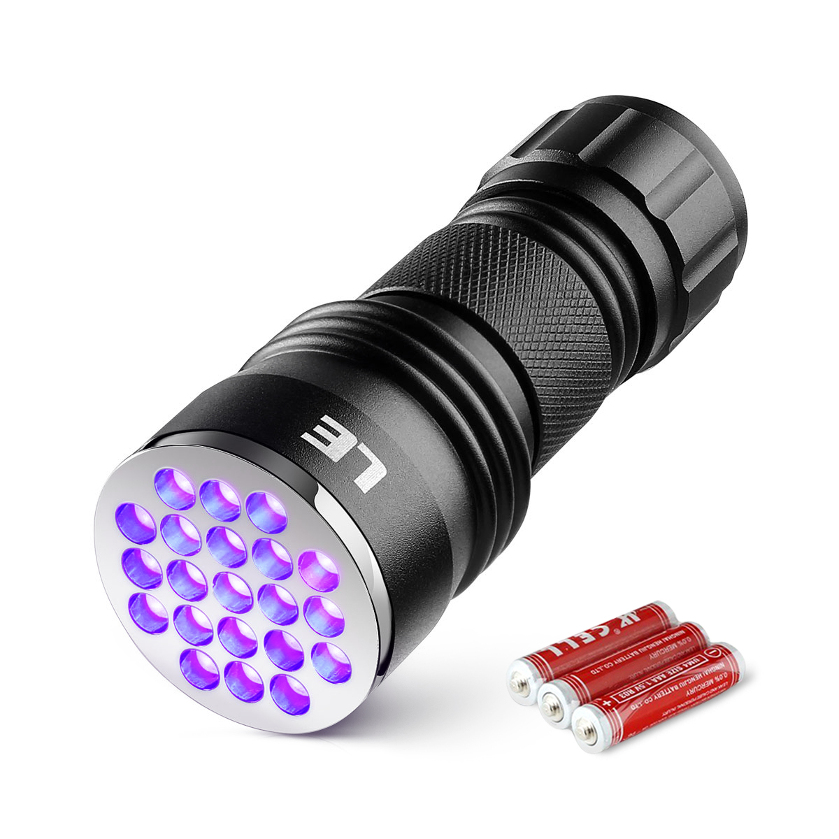 UV Handheld 100 LED Blacklight Scorpion 395nm Violet Flashlight