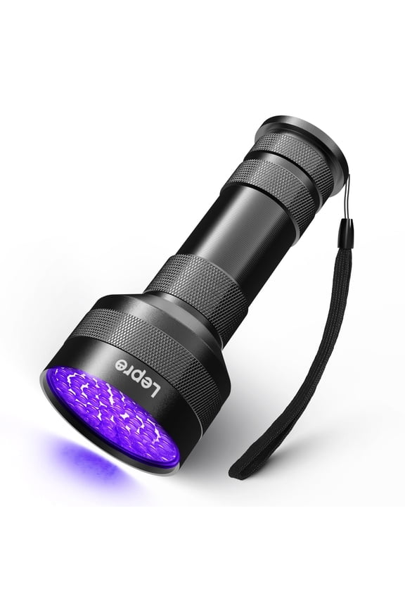 UV Flashlight Black Light 51 LED UV Light Handheld Blacklight 395nm Detector for Pet Urine, Stains, Bed Bug and Scorpions, Battery Not Included