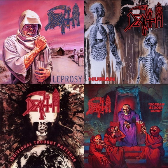 Leprosy (Reissue) & Human (Remastered Reissue) & Individual Thought Patterns - Reissue & Scream Bloody Gore (Reissue) [LP Vinyl Bundle]
