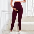 thumbnail image 1 of Lepsheexh Maternity Leggings for Women Comfy Solid Color Over The Belly Buttery Soft Pregnancy Yoga Pants Active Wear Workout Tights, 1 of 9