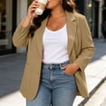 thumbnail image 1 of Lepsheexh Womens Blazers Dressy Casual Long Sleeve Solid Color Suit Jackets Classic Open Front Single Button Fall Winter Blazers, 1 of 7