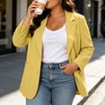 thumbnail image 1 of Lepsheexh Womens Blazers Dressy Casual Long Sleeve Solid Color Suit Jackets Classic Open Front Single Button Fall Winter Blazers, 1 of 7