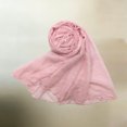 thumbnail image 1 of Lepsheexh Womens Scarf Breathable Bali Yarn Solid Head Wrap Shawl Scarf With Colorful Pearls Sewn On Both Sides, 1 of 5