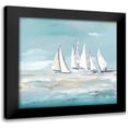thumbnail image 1 of Lera 12x12 Black Modern Framed Museum Art Print Titled - Clash, 1 of 5
