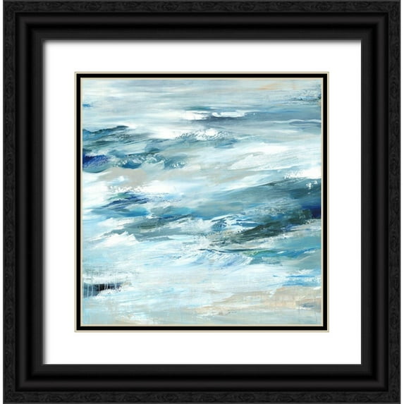 Lera 12x12 Black Ornate Wood Framed with Double Matting Museum Art Print Titled - Impacted