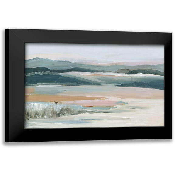 Lera 14x11 Black Modern Framed Museum Art Print Titled - Whispers in the Sky