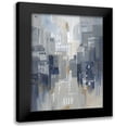 thumbnail image 1 of Lera 14x18 Black Modern Framed Museum Art Print Titled - Indigo City II, 1 of 5