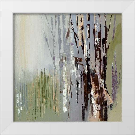 Lera 15x15 White Modern Wood Framed Museum Art Print Titled - Purple Rain II