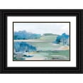 thumbnail image 1 of Lera 18x13 Black Ornate Wood Framed with Double Matting Museum Art Print Titled - The Walk Across, 1 of 4