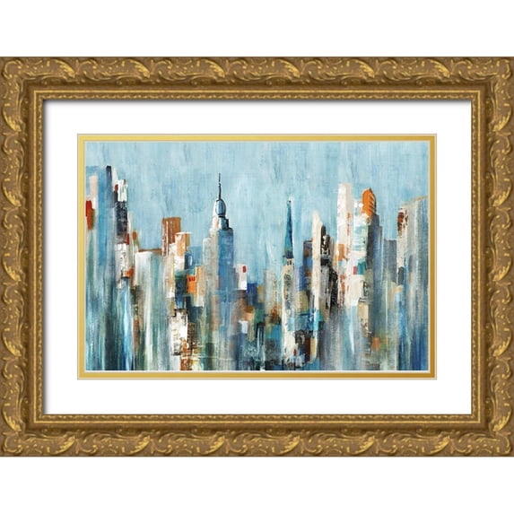 Lera 18x13 Gold Ornate Wood Framed with Double Matting Museum Art Print Titled - Channel I