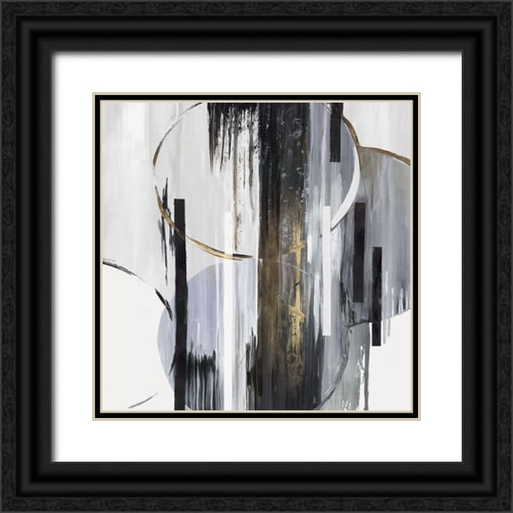 Lera 20x20 Black Ornate Wood Framed with Double Matting Museum Art Print Titled - State of Mind