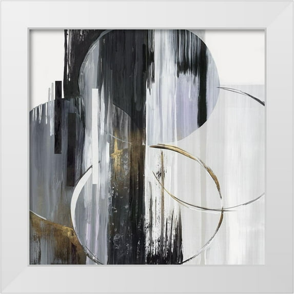Lera 26x26 White Modern Wood Framed Museum Art Print Titled - State of Mind