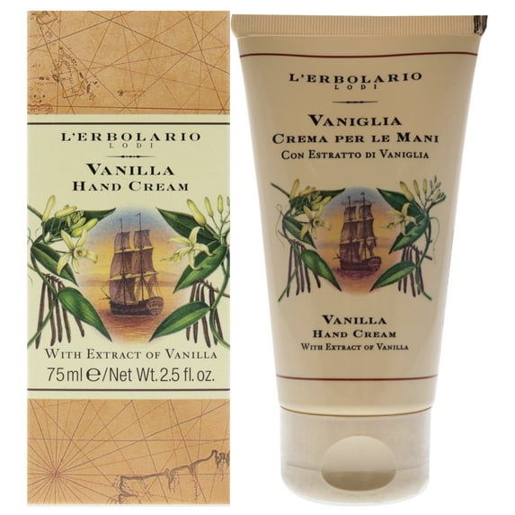 Lerbolario Vanilla Hand Cream , 2.5 oz Cream