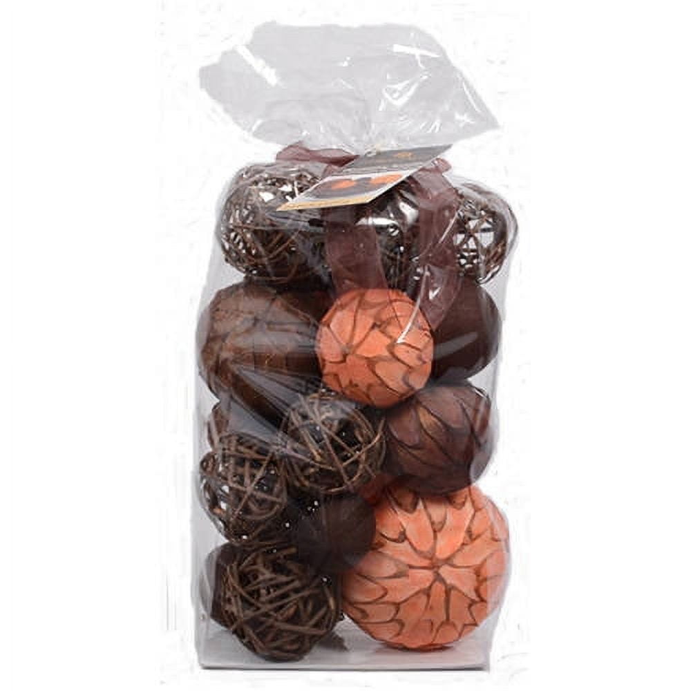 Lerman Decor Brown/Orange Decor Balls, 1 Each