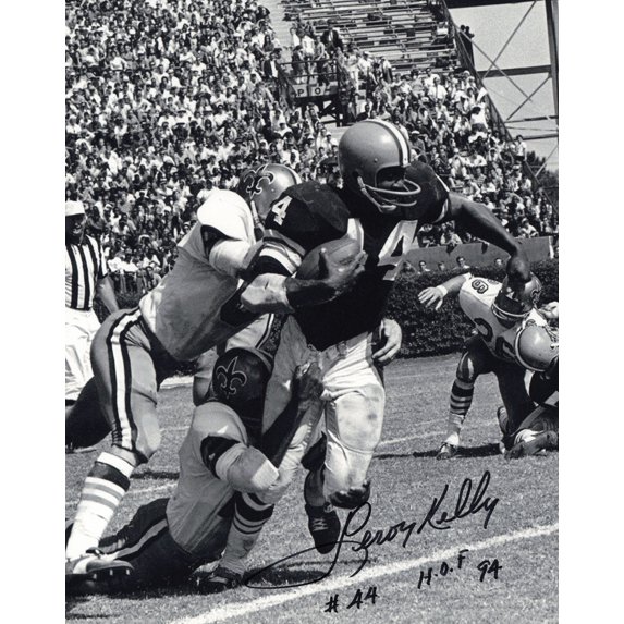 Leroy Kelly Autographed 8x10 Photo Cleveland Browns "HOF 94" SKU #247489