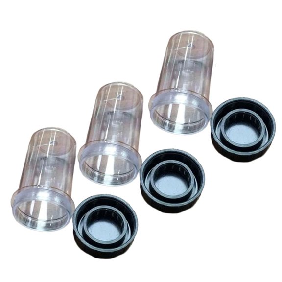 Lerpwige 1/3/5pcs Lab Microscope Accessories Objective Protective Case Container