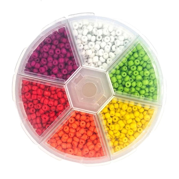 Lerpwige 1 Box of Slotted Beads for Fly Tying, Plastic Beads Round Bead Head Balls Set