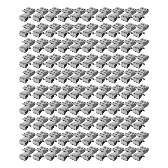 Lerpwige 100pcs Wire Management Clip Steel Cable Securing Clamp Power Cable Clamp set