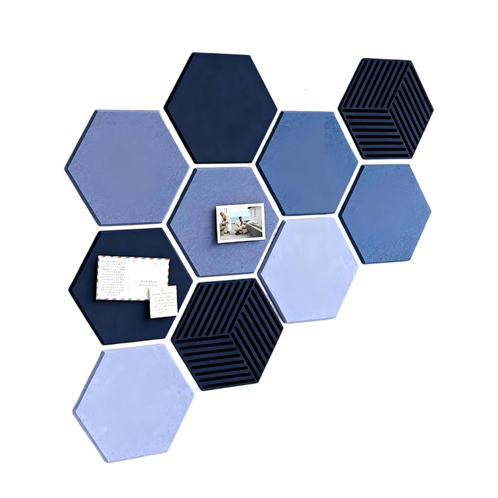 Lerpwige 10pack Polygonal Sound Absorption Wall Panels with Auto ...