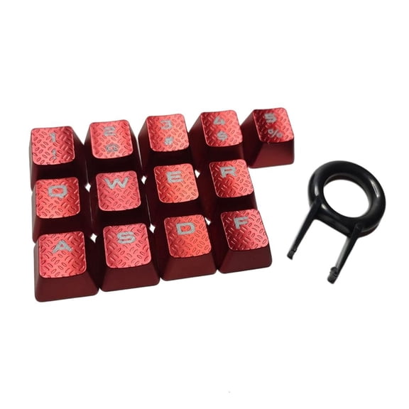 Lerpwige 13PCS Key Caps Anti Slip Textured Keycaps for K95 K90 Mechanical Keyboards