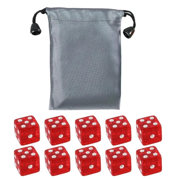 Lerpwige 19mm Six Sided Dices Colorful Acrylic Game Dices Classroom Teaching Dices Set