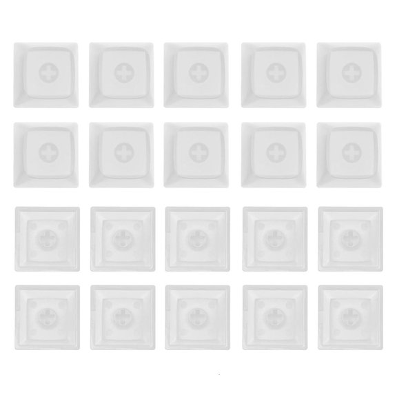 Lerpwige 1U Keycap Unique Character XDA Profile Thick PBT Blank Keycap for MX Switch