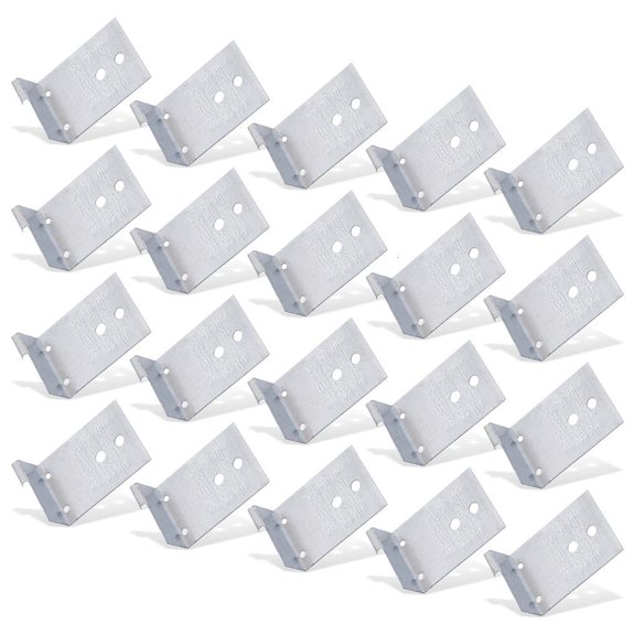 Lerpwige 20Pcs Hinge Repair Brackets Door Hinge Repair Plate Furniture Mounted Plate