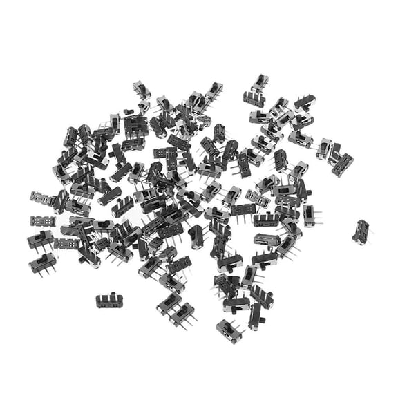 Lerpwige 25pcs Mini SMD SMT MSK-12D19 TOGGLE switch 3pin 1P2T on/OFF Slide Switches