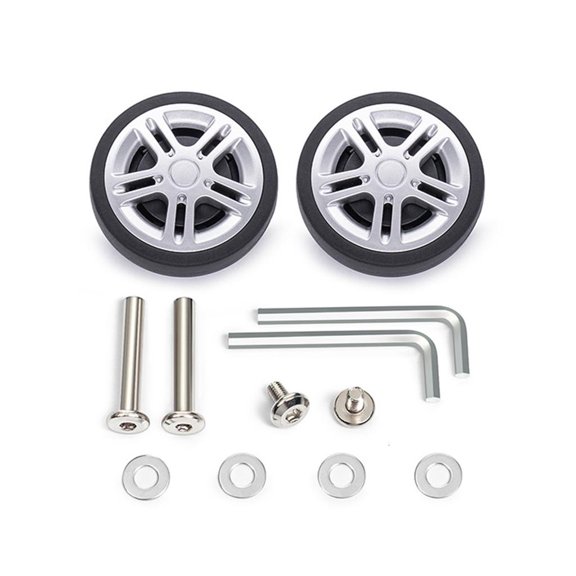 Lerpwige 2PCS Quick Change Luggage Wheels Universal Fit Plastic Travel Casters