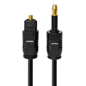 Lerpwige 3.5mm Audio Cable Digital SPDIF Optical Fiber Cord Gold Plated For Speaker