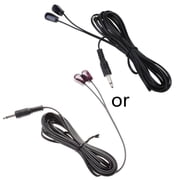 Lerpwige 3.5mm Dual IR Infrared Remote Control Receiver For TV Set Video Recorder