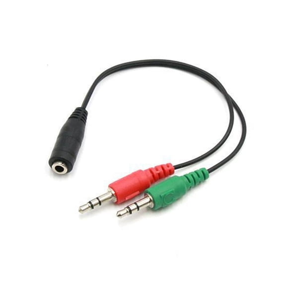Lerpwige 3.5mm Earphone Splitter 2 Male to 1 Female Cable 2 Way Port Output Cable