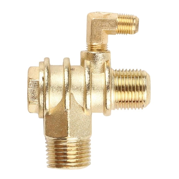 Lerpwige 3 Port Check Valve Zinc Alloy Check Valve Connector Tool For Air Compressor