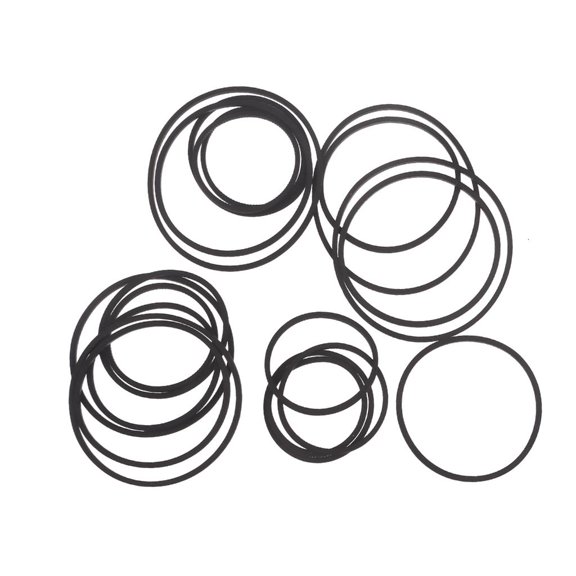 Lerpwige 30/50PCS 1.2 Square Mixed Fold Length 30-65mm Rubber Tape Belts for Recorders