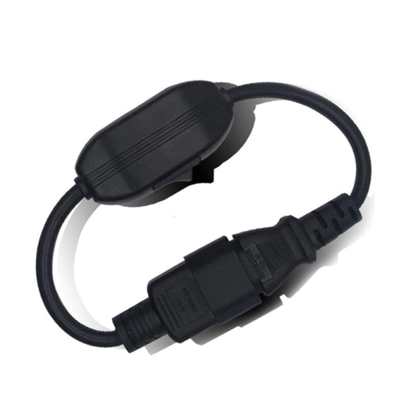 Lerpwige 30cm Extension of IEC320 Power Cable C14 to C13 Adapters Cable with Switches