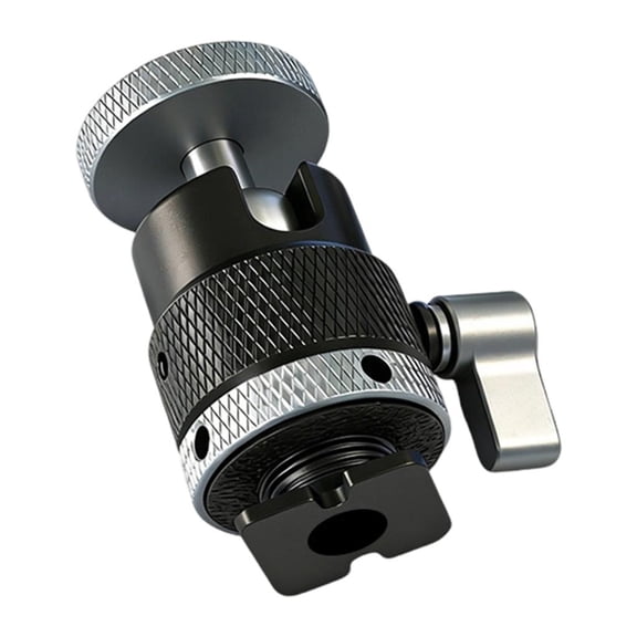 Lerpwige 360 Degree Rotating Aluminum Head Cold Shoe Mount with 1/4in Screw For Camera Monitor