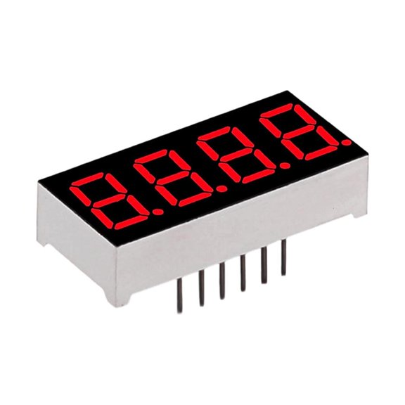 Lerpwige 4 Digit Red LED Panel Plastic Housing Suitable for Multiple Home Appliances