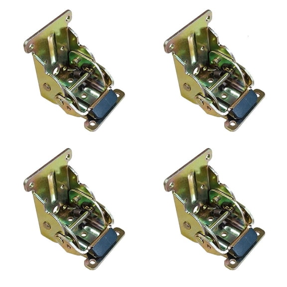 Lerpwige 4 Pcs 90 Degrees Locking Folding Hinge for Worktables Beds Tables Folding Legs