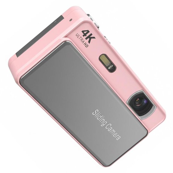 Lerpwige 4K Digital Camera With 16X Zooms And Slide Cover Design with 2.8Inch Screen