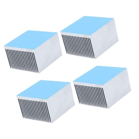 Lerpwige 4Pcs 60x60x39mm Aluminium Heat Sink Radiator Fin Aluminium Cooling 3D Printers LED Light Device Power Module