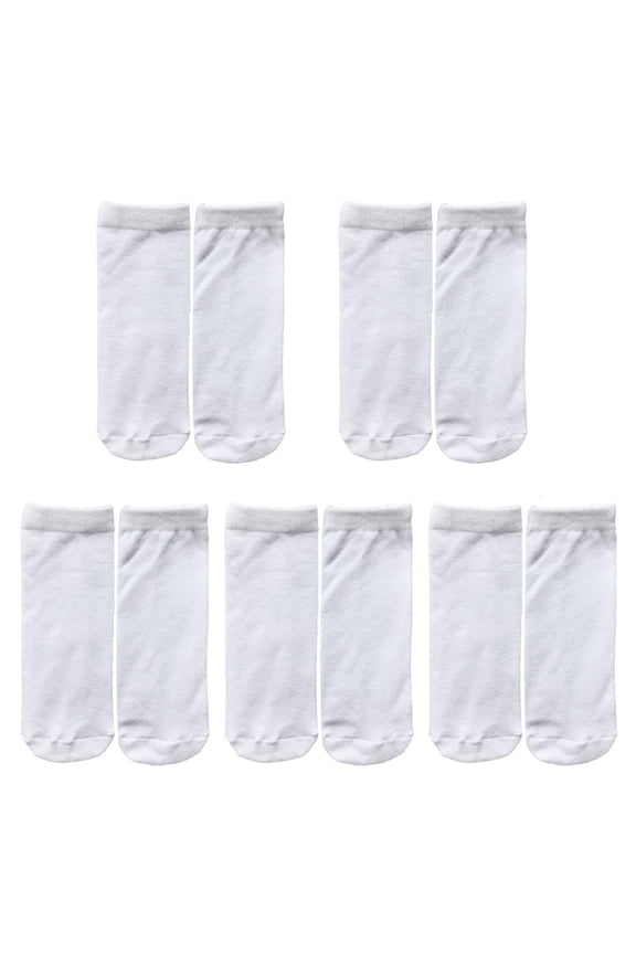 5 Pairs Dye Sublimation Sock Blank White Sublimation Socks Blank Socks