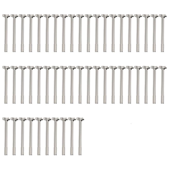 Lerpwige 50Pcs High Strength Aluminum Long Screws For PC Case Fan Mounting Cooling Hardware