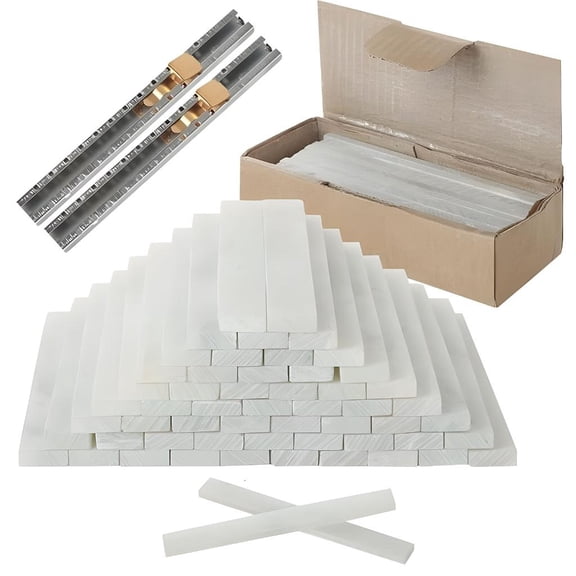 Lerpwige 54 Natural Soapstone Markers With 2 Steel Brackets Building Welding Accessories