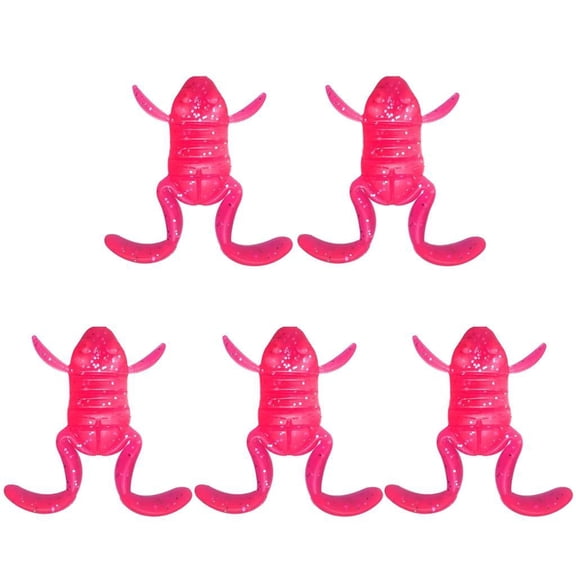 Lerpwige 5PCS Fishing Soft Baits Frogs Lures Swimbait for Freshwater Saltwater