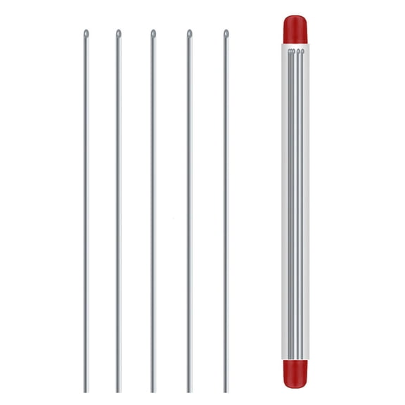 Lerpwige 5Pcs hollows Earthworm Hook Needle baits Feeders Tool for Fishing