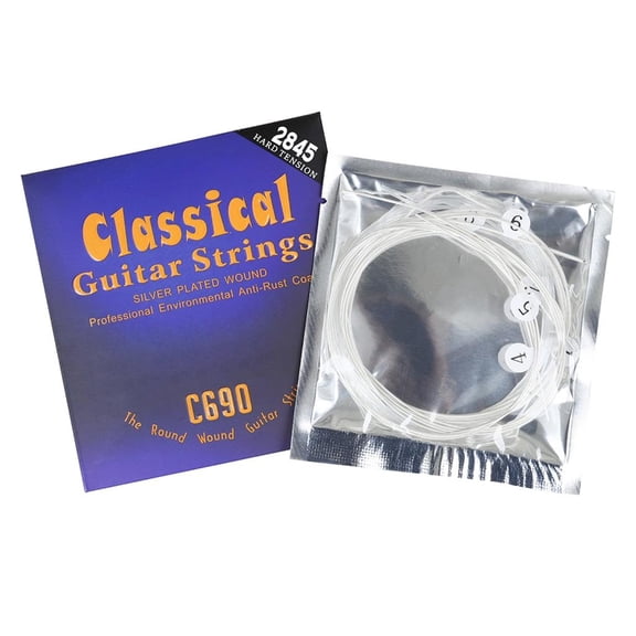 Lerpwige 6Pcs 1st-6th Classical Nylon Guitar Strings .028-.045 Guitar String Part